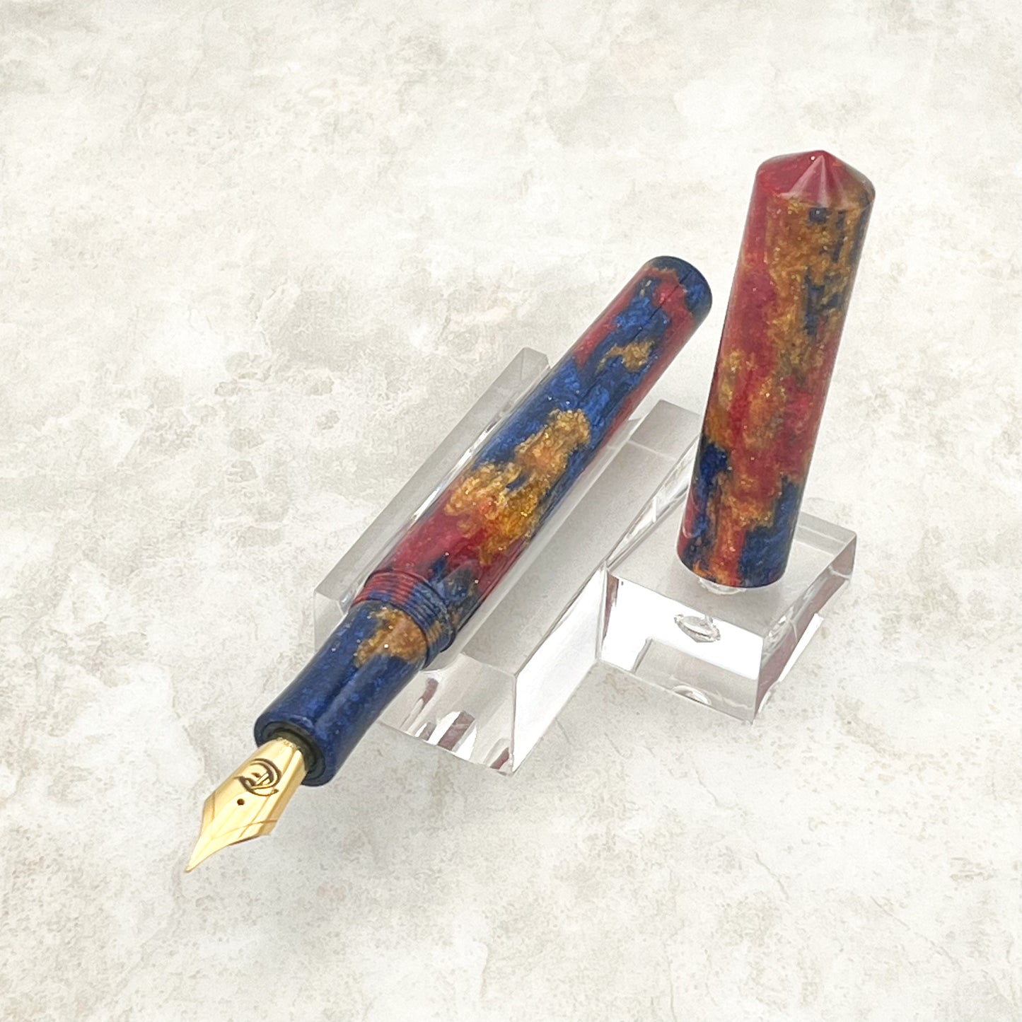 Lewis FP - Red Gold Blue Sparkle