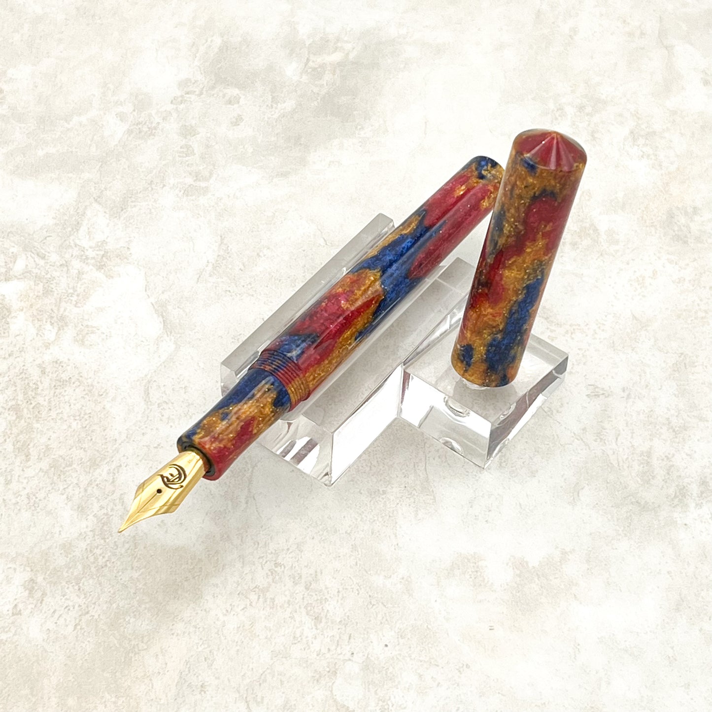 Lewis FP - Red Gold Blue Sparkle