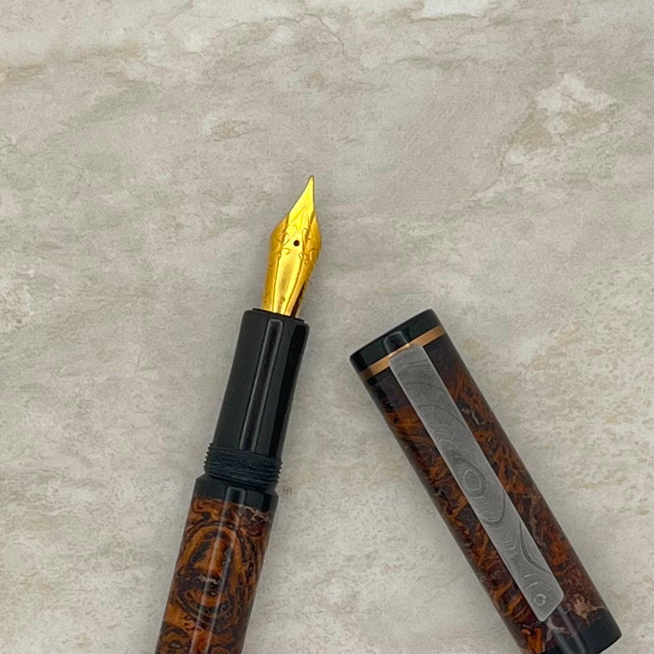 Large Tassie Eucalyptus Burl Fountain Pen