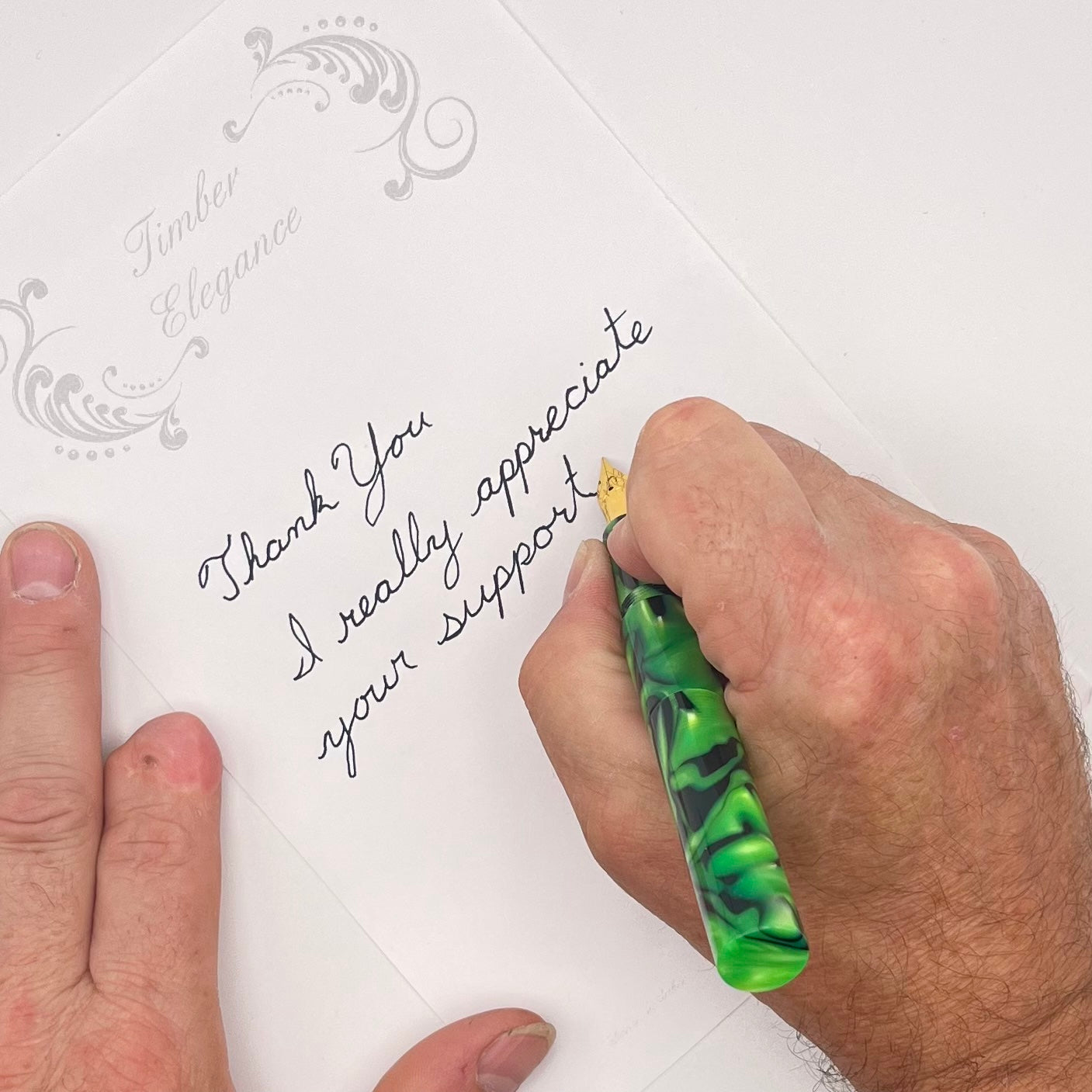 Pocket Fountain Pen - Green Dragon