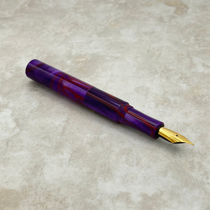 Pocket Fountain Pen - Purple Hibiscus
