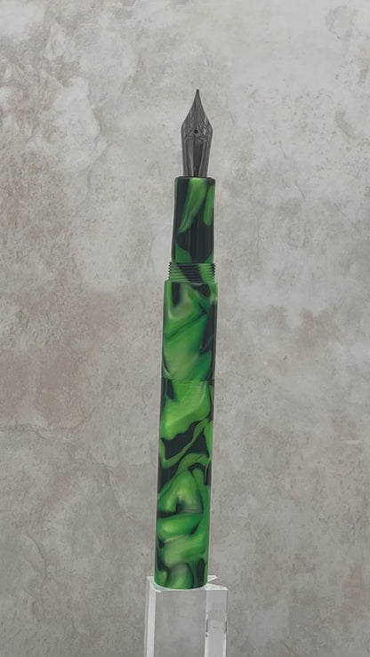 Pocket Fountain Pen - Green Dragon